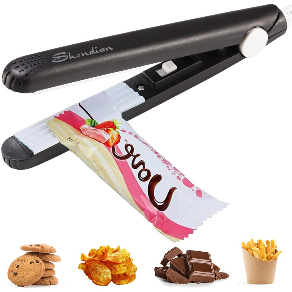 Mini Chip Bag Sealer, Portable Bag Sealer Heat Seal, Reusable Handheld Kitchen Bag Resealer For Chip Bags, Foil Bags, Mylar Bags